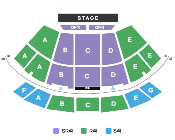 미스트롯3 전국투어 콘서트 부산 벡스코 오디토리움 좌석 배치도