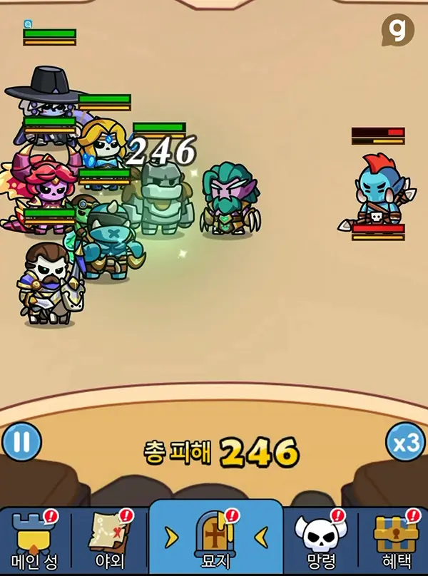 방치형 RPG 추천 본 어게인 해골히어로
