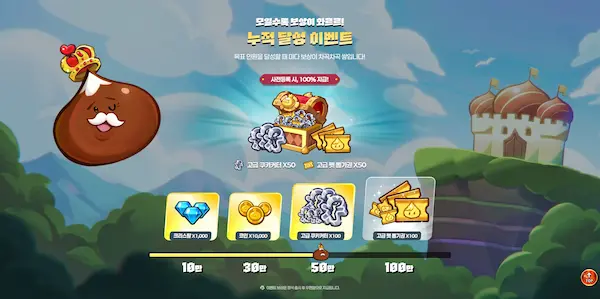 쿠키런 크럼블 사전예약 보상